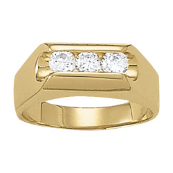 GENTS RING 3 STONE