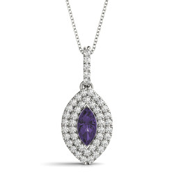 PENDANTS MARQUISE 10X5 DOUBLE HALO
