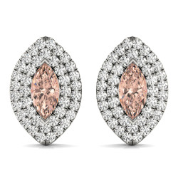 DOUBLE HALO MQ EARRINGS