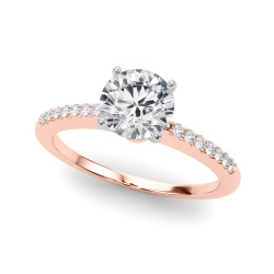 ENGAGEMENT RINGS SINGLE ROW PRONG SET