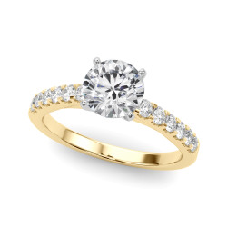 ENGAGEMENT RINGS SINGLE ROW PRONG SET