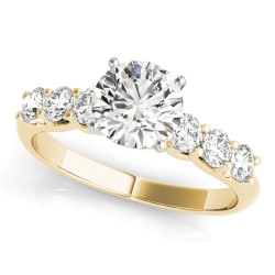 ENGAGEMENT RINGS SINGLE ROW PRONG SET