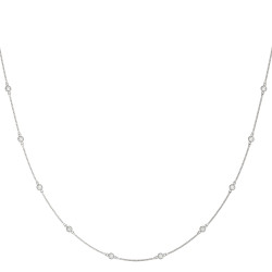 .030 (1.1mm) DIA STATION NECKLACE