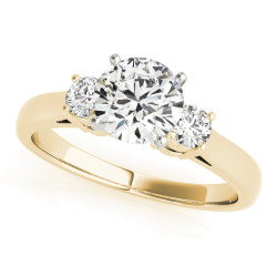 ENGAGEMENT RINGS 3 STONE ROUND