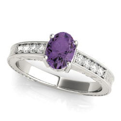 ENGAGEMENT RINGS SINGLE ROW PRONG SET