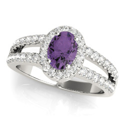 ENGAGEMENT RINGS HALO OVAL