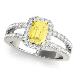ENGAGEMENT RINGS HALO EMERALD