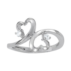 DIAMOND FASHION HEART RINGS