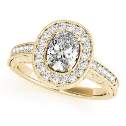 ENGAGEMENT RINGS HALO OVAL