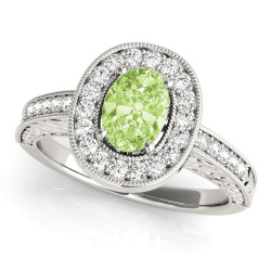ENGAGEMENT RINGS HALO OVAL