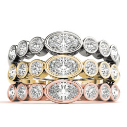 OVAL COLOR CENTER RING