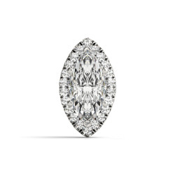 MARQUISE HALO - 2 V-PRONGS