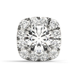 ROUND CENTER; CUSHION HALO