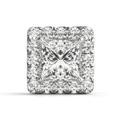 PRINCESS CUT HALO HEAD