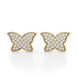 LAB GROWN DIAMOND BUTTERFLY EARRINGS