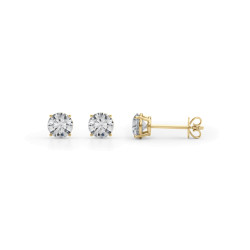 (1 CTTW) 1/2CT 4  PRONG WIRE STUD EARRING