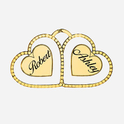 DOUBLE HEART PENDANT