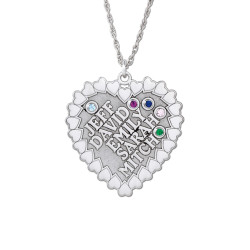 HEART WITH SYNTHETIC STONES