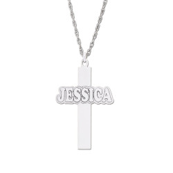 CROSS WITH NAME HORIZONTAL