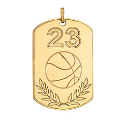 BASKETBALL W/ NUMBER TAG