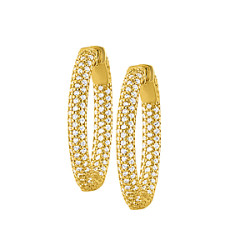 30MM OVAL PAVE INSIDE OUT